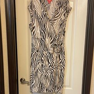 Stylish Zebra Print Mini Dress